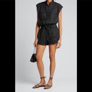 Frame linen romper